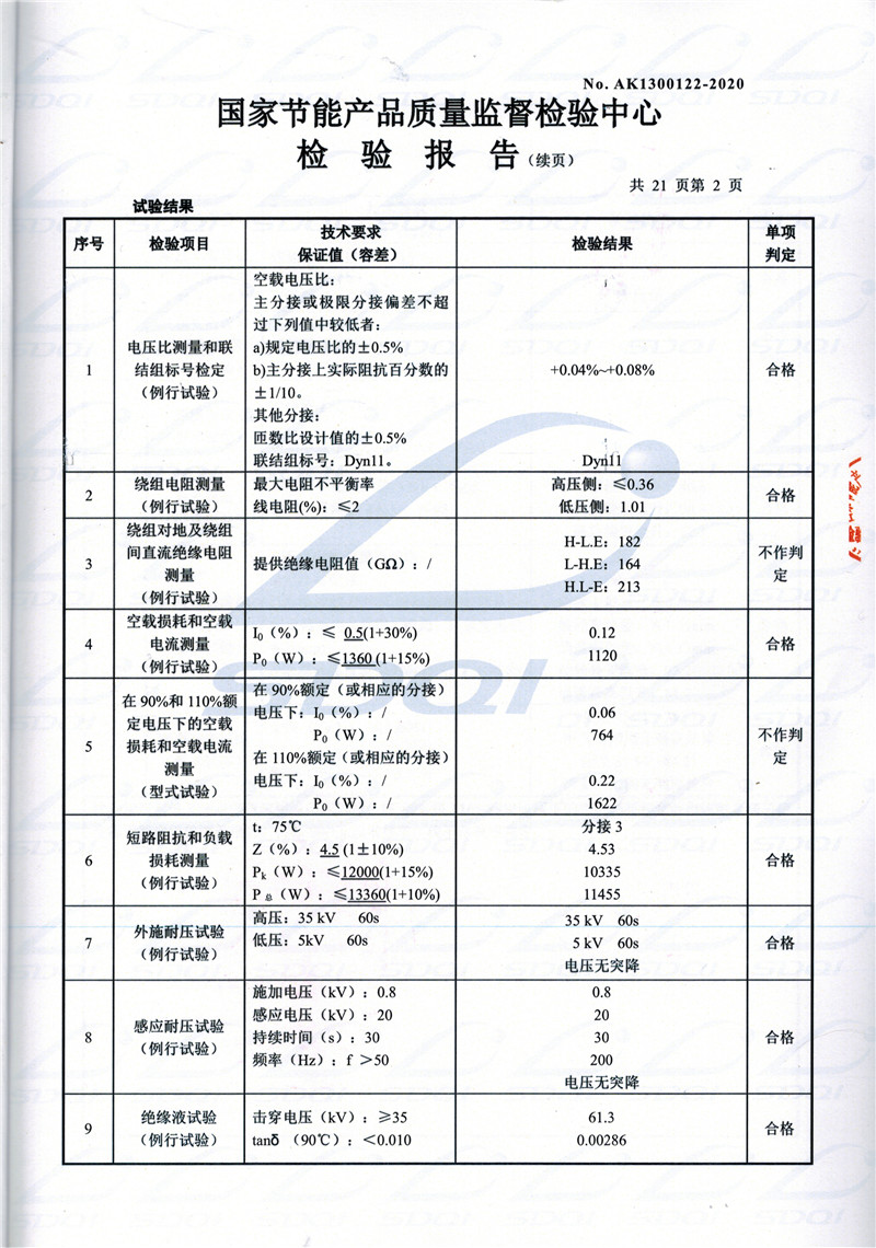 高低压试验报告-S11-1250吉水吉水吉水油浸式变压器-2.jpg